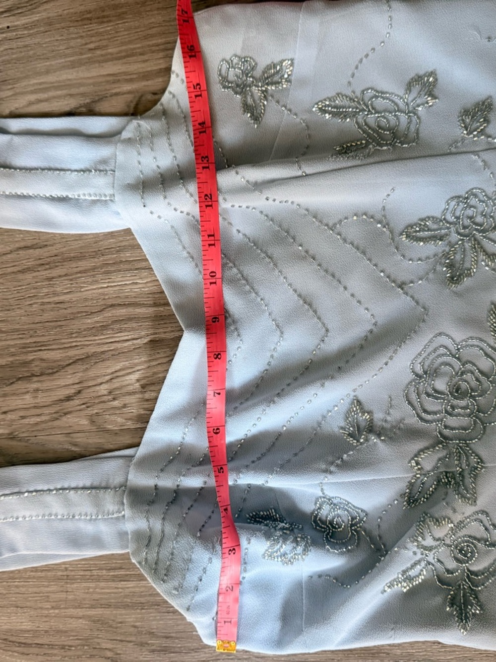 Cameron Blake baby blue 3 piece beaded set - Picture 9 of 12